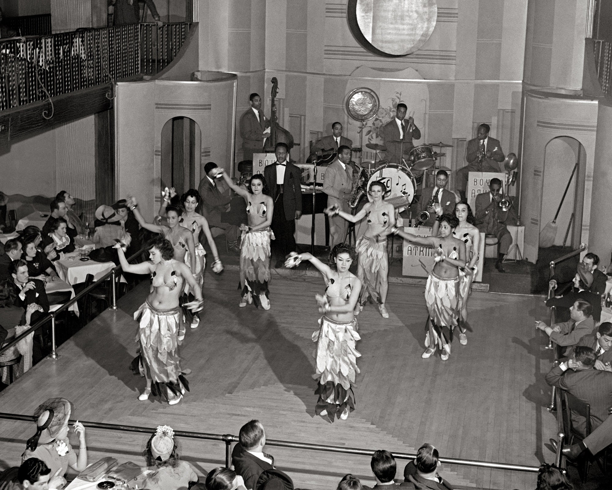 Cabaret Dancers 1941. Vintage Photo Reproduction Print. Black Etsy