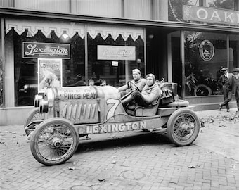 Championship Race Car, 1922. Digital Photo Download. Vintage Black & White Photograph. Racing, Colorado, Cars, 1920s, 20s.