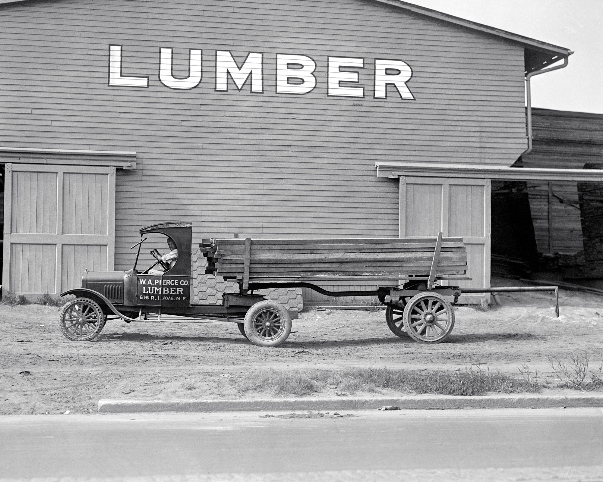 Lumber Delivery Truck 1925. Vintage Photo Reproduction Print. Etsy