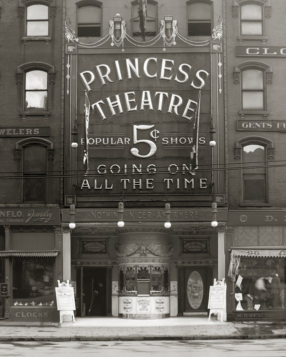The Princess Theatre, Vintage Photo Reproduction Print