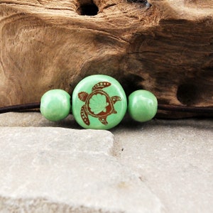 Ceramic Sea Shell Sea Turtle Bead Set, ceramic components, ceramic charms, jewelry making,  jewelry components