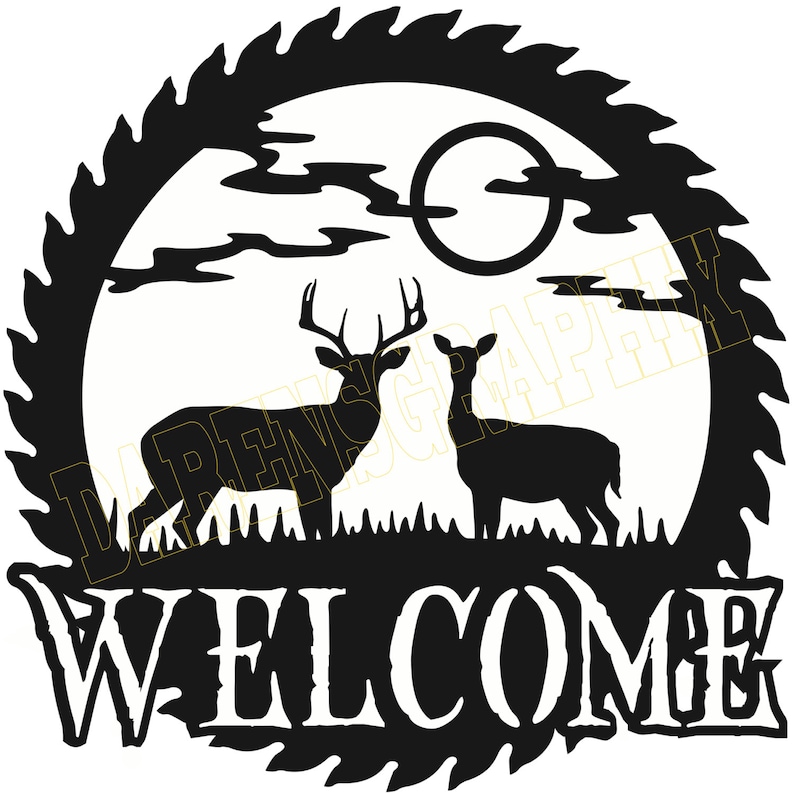 DXF File buck & Doe Sawblade Etsy