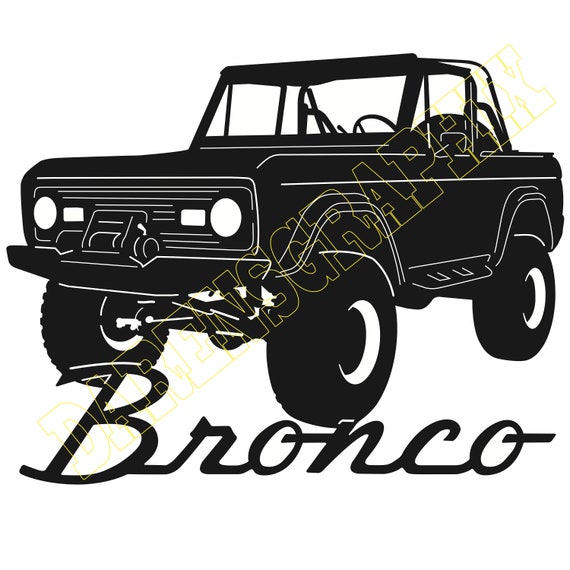 Dxf File Ford Bronco Etsy