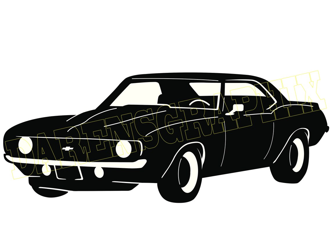 DXF File " 69 Camaro Ii" - Etsy