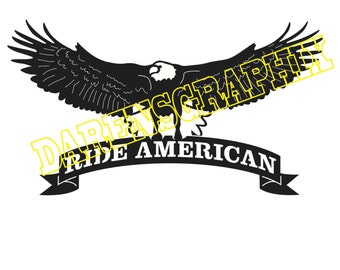 DXF File "Ride American" for use with a CNC machine