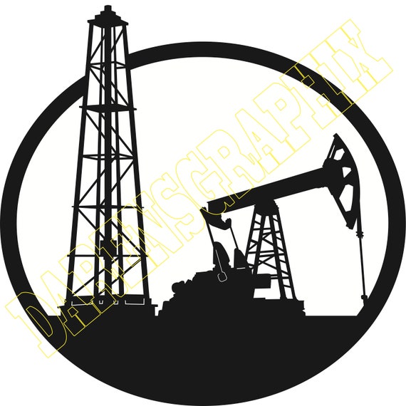 DXF File oil Rig Etsy