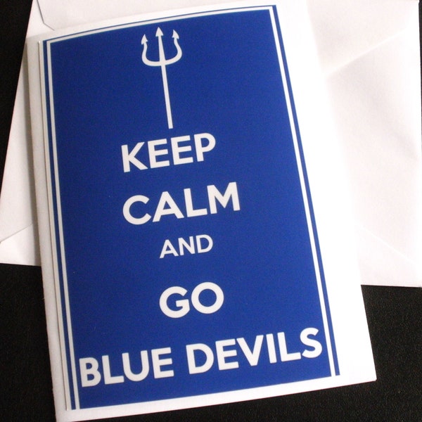 Duke University Blue Devils blank photo note cards