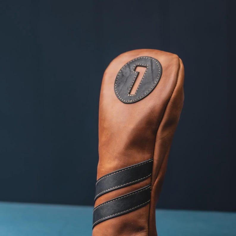 Personalized Full Grain Leather Golf Club Head Covers - Etsy