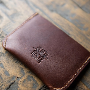 Minimalist Wallet-Personalized Leather Front Pocket image 8