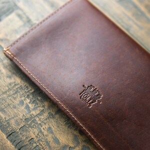 Personalized Full Grain Leather Clutch Purse Handbag Wallet- The Betty Jean w/ Insert bild 4