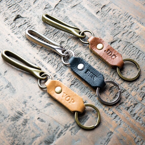 Personalized Leather Keychain Keychain Custom Keychain Monogram Keychain Key Chain Key Fob Personalized Gift For Men Best Selling Items