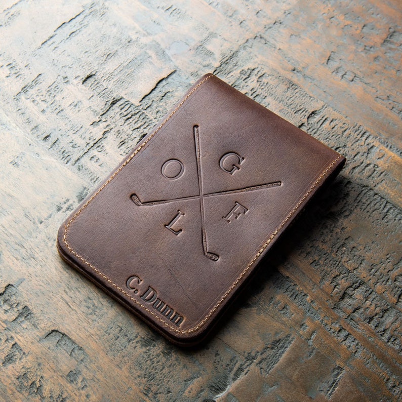 Fine Leather Golf Scorecard Holder Golf Logbook image 4