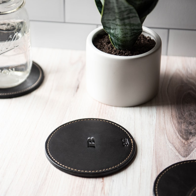 HoltzLeather Farm House Coasters - Thumbnail 4