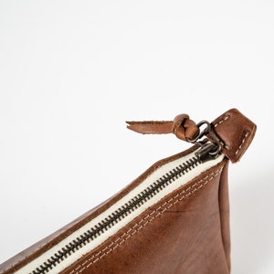 Personalized Full Grain Leather Make Up Bag-The Audrey image 4