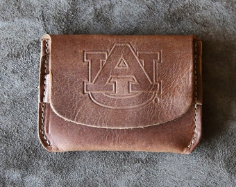 The Officially Licensed Auburn Fine Leather Front Pocket Wallet
