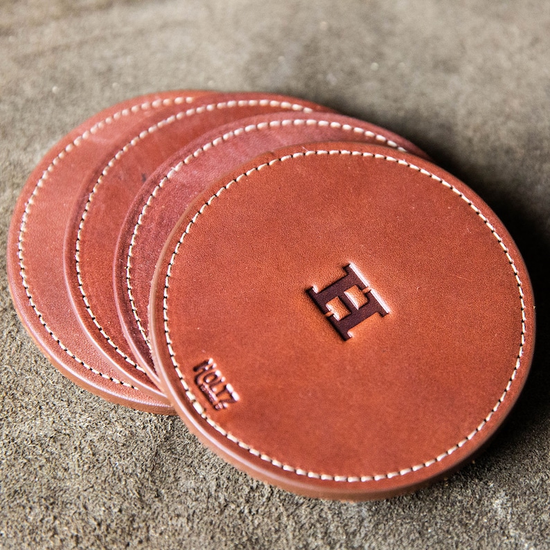 HoltzLeather Farm House Coasters - Thumbnail 3