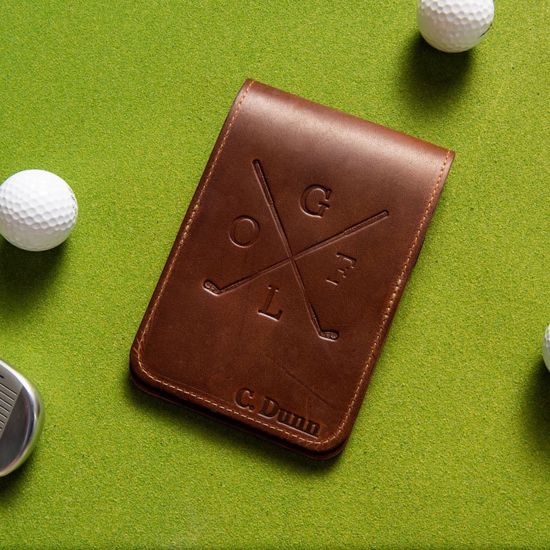 Fine Leather Golf Scorecard Holder Golf Logbook image 8