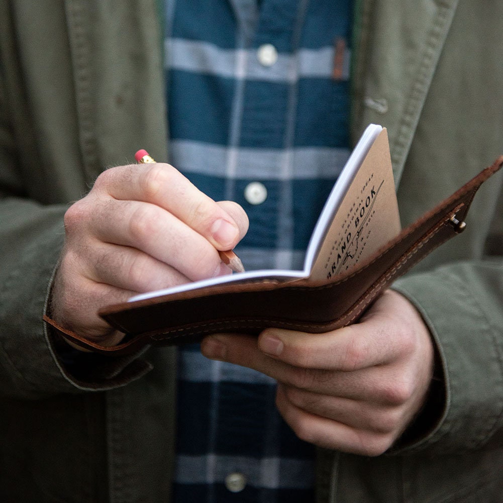 Personalized Leather Pocket Journal Cover Field Notes with Etsy