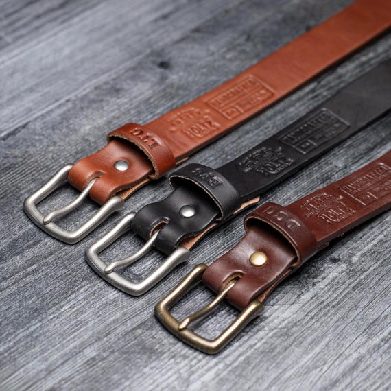 full grain leather dress belt Silver Square Titanium Black This classic full Women's 1/2" (13 mm) Skinny