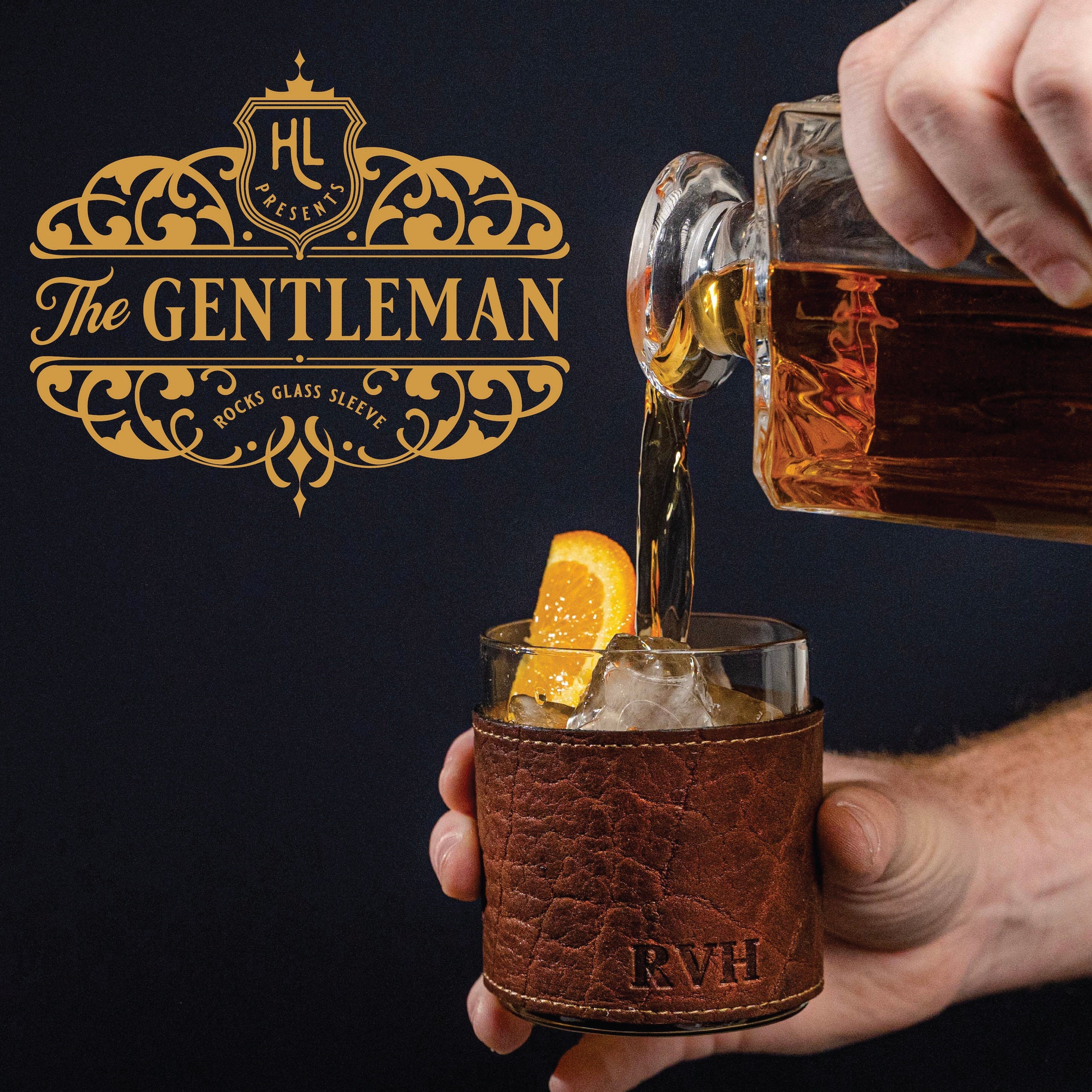 Cuir Personnalisé Whisky Verre Enveloppes Rétréci Bison Cuir Rochers Cadeaux Pour Lui Groomsmen - Se