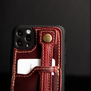 Christmas Gift For Her-Phone Case For iPhone-Custom Leather-Wallet Kickstand And Loop-The Switch 4-In-1 Leather Case for iPhone 14 image 2