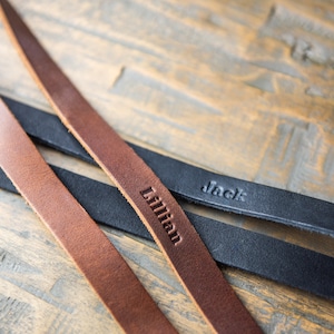 Personalized Fine Leather Lanyard-Custom Keychain-Teacher Lanyard w/ Engraved Monogram-Christmas Gift-Gift for Him-The Engineer image 7