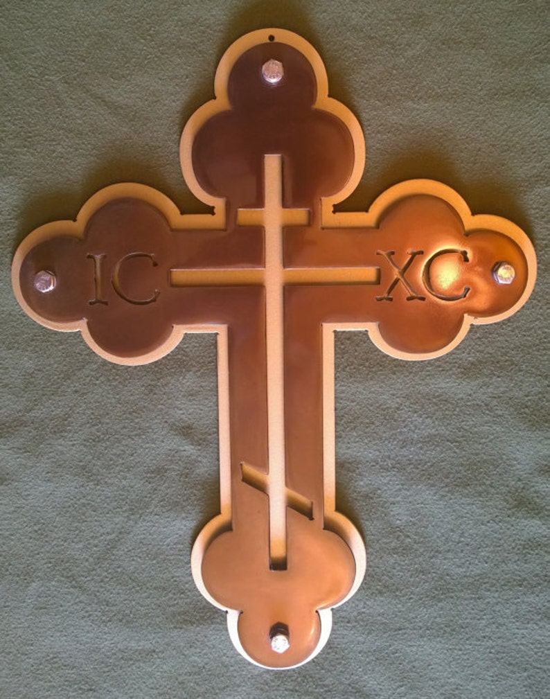 Wall Hanging Bulgarian Orthodox Cross Multiple Color and Sizes Etsy