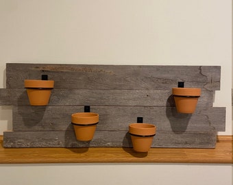 4 Pot Barn Wood Planter