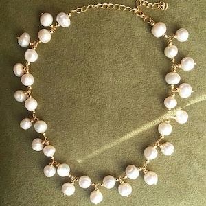 Freshwater Pearl and Gold Choker