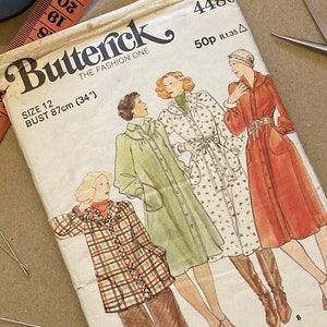 VINTAGE BUTTERICK 60&#39;s Dress smock sewing pattern #4480