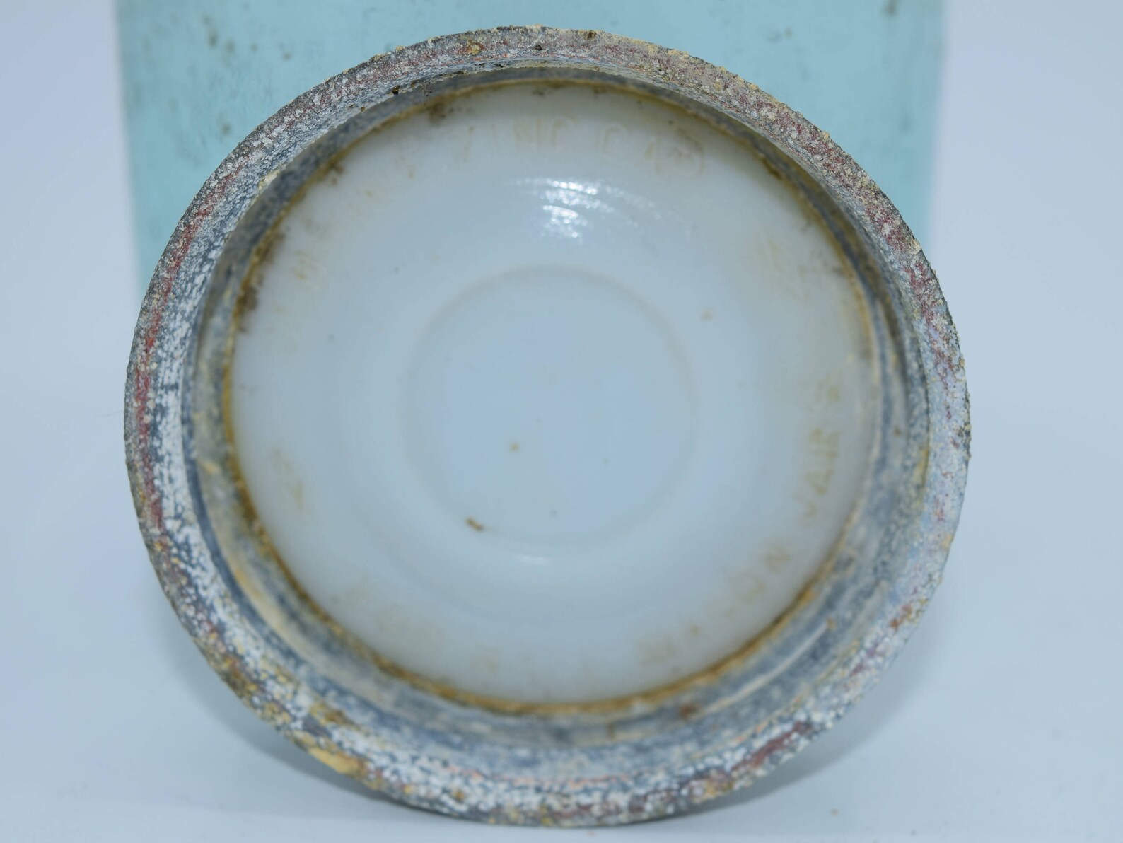 Ball Mason Jar Zinc Lid Vintage Quart Jar Triplel Blue Etsy