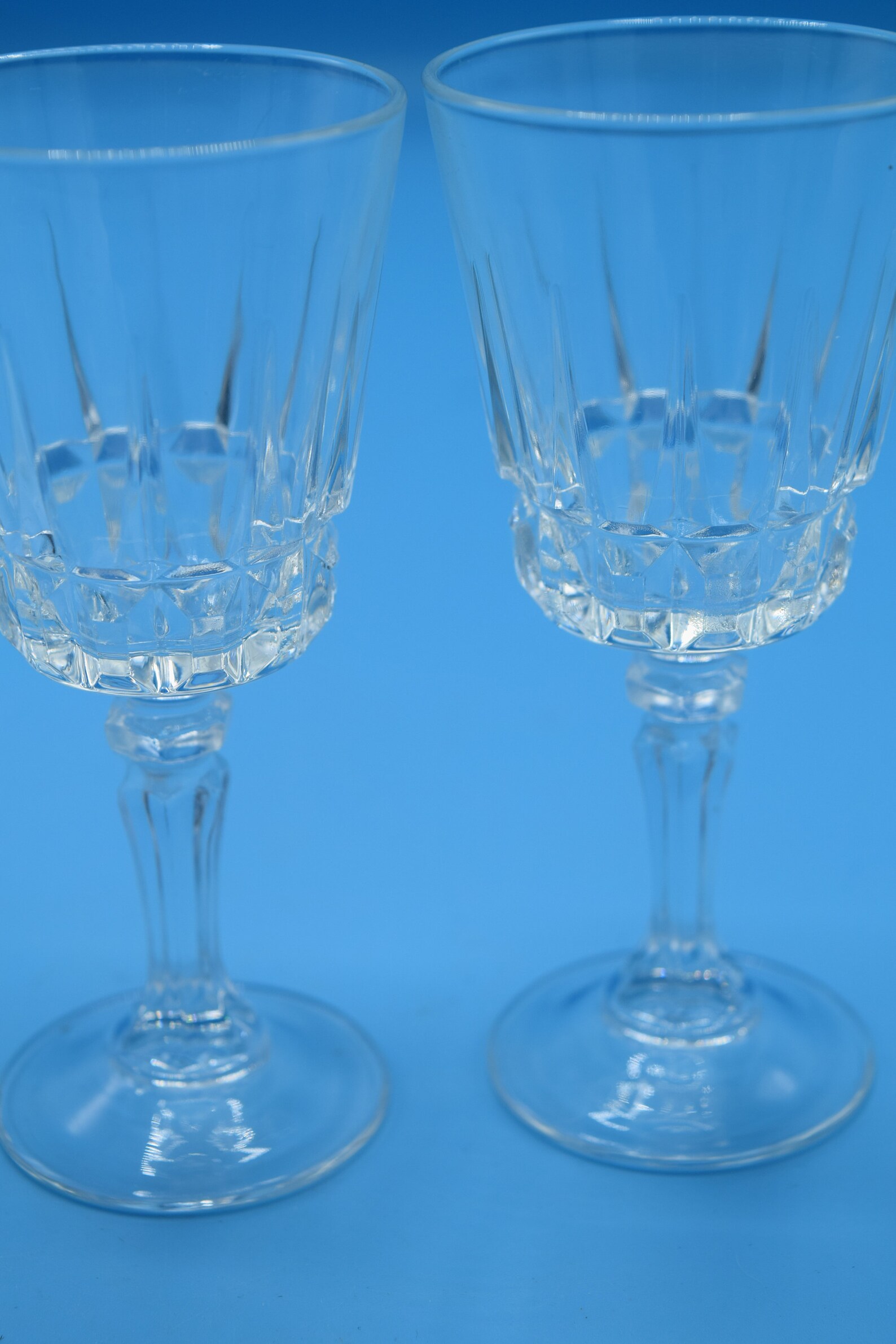 Crystal Cordial Glasses Vintage Crystal Stemware Crystal Wine Etsy