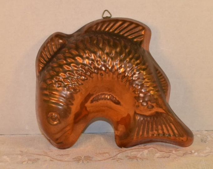 Copper Fish Mold Vintage Fish Jello Mold Wall Hanging Copper Etsy