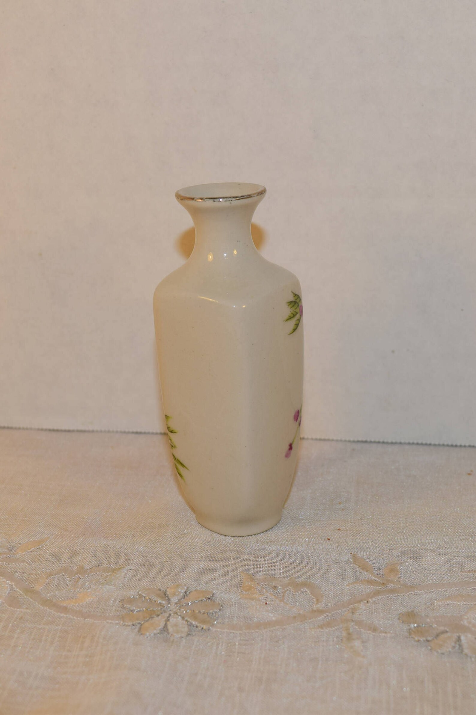 Miniature Purple Flower Vase Vintage Small Cherry Blossom Bud Etsy