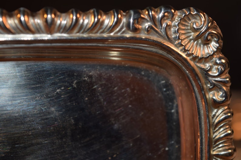 Miniature Silver Plated Trays Made in England Vintage Silver Plated Over Copper Butter Pat Dishes EP Copper Set of 4 English Butter Pads