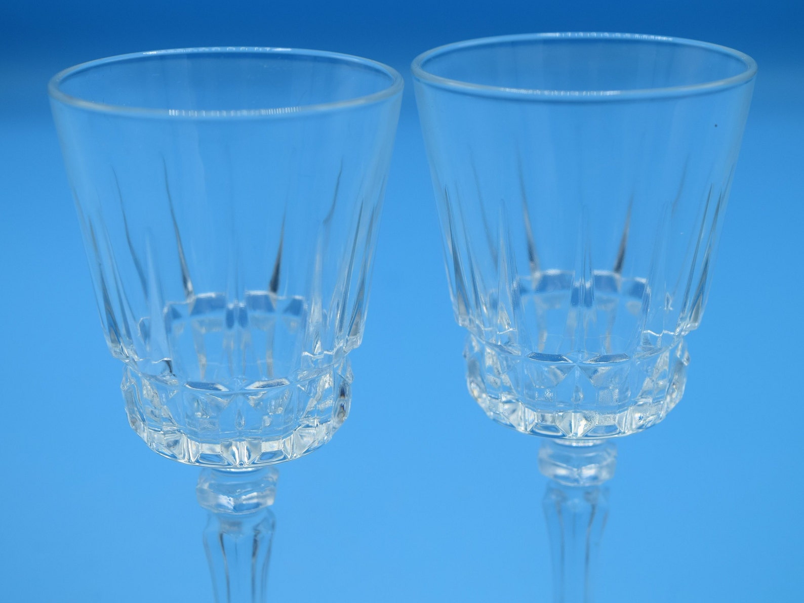 Crystal Cordial Glasses Vintage Crystal Stemware Crystal Wine Etsy
