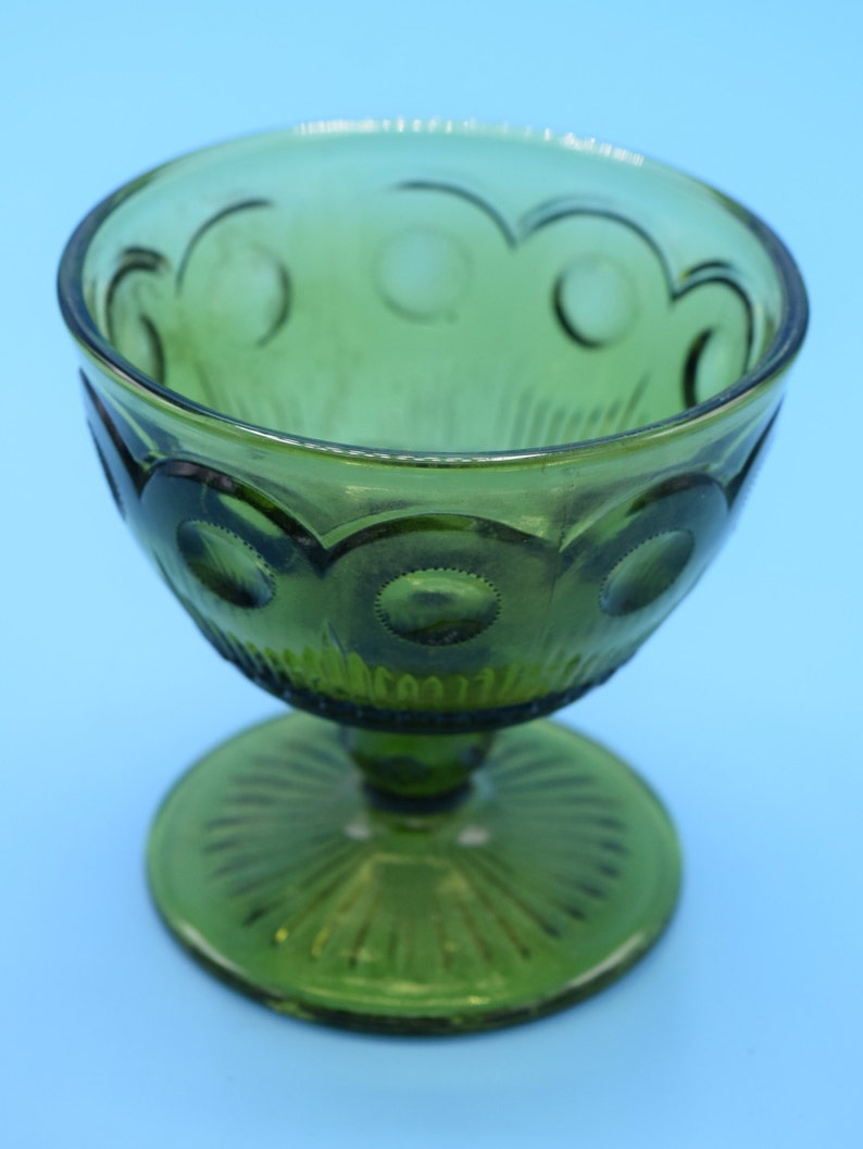 Bartlett Collins Green Sherbert Glass Manhattan Pattern Etsy
