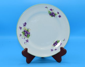 Fondeville Ambassador Ware Salad Plate Vintage Purple Violet Appetizer Plate Made in England 8 Inch Plate Purple Wedding Decor Gift for Her