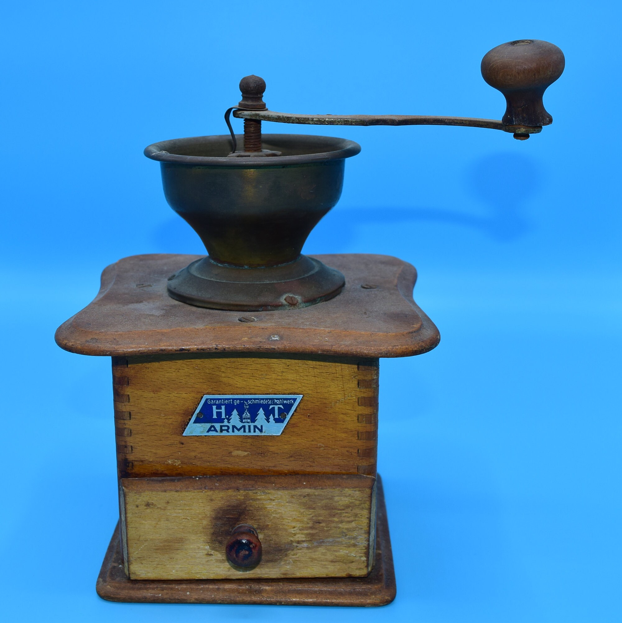 Armin German Coffee Mill Vintage Box Style Coffee Grinder Hand Etsy