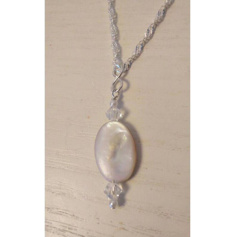 Mother of Pearl necklace and earring set
