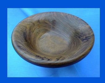 English Walnut wood - Bowl - curved lip - SALE ITEM -wooden bowl
