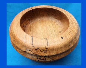 A highly patterned  Deep Spalted Beech wood bowl  - SALE ITEM - wooden bowl
