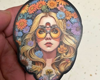 Stealie Inspired Gypsy Muse 3” Vinyl Sticker Stevie Nicks/ Grateful Dead And Company Parody Art Hippie Chick