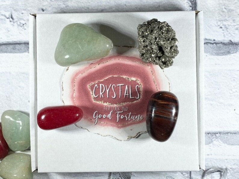 Crystals For Luck and Good Fortune Good Luck Crystal Set Etsy