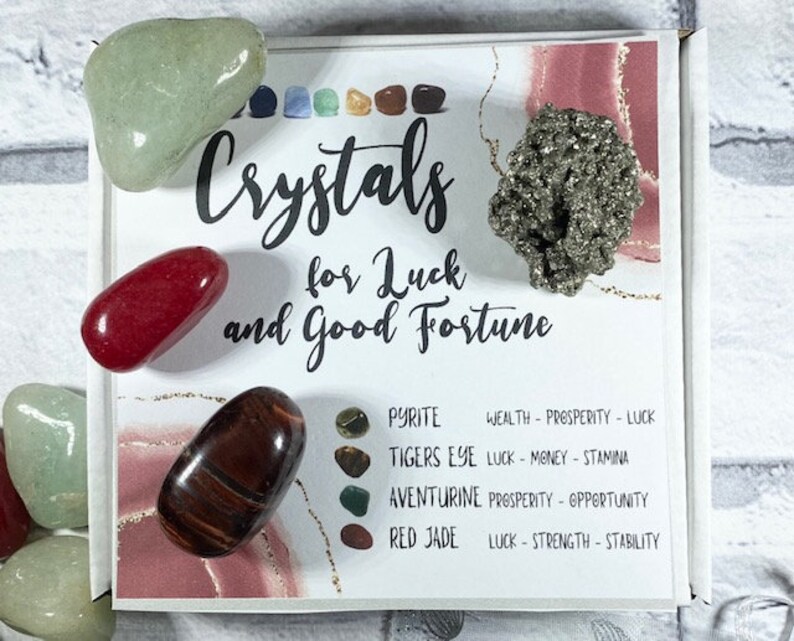 Crystals For Luck and Good Fortune Good Luck Crystal Set Etsy