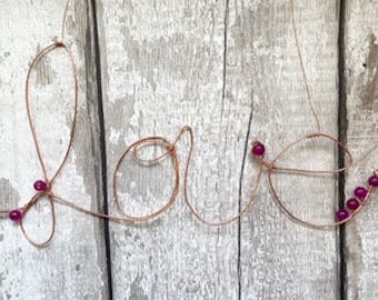 Love Letters Wall Art, Home Decor Signs, Metal Wall Hangings