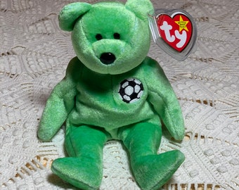Vintage 1998 TY Beanie Baby Original KICKS with Hang Tag & Tush Tag Errors