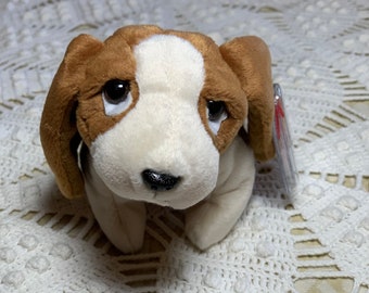 Vintage 1997 TY Original Beanie Baby ‘TRACKER’ the Basset Hound