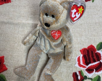 Vintage 1999 TY Original Beanie Baby Signature Bear