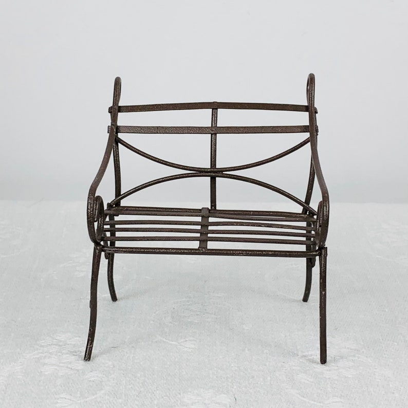 Vintage Miniature Wire Garden Bench for Doll Houses or Mini Etsy